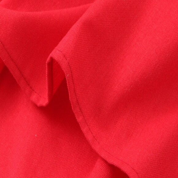 NEW! BEAUTIFUL SOLID KOI FISH PLEATED RED DRESS NEW - Picture 11 of 15